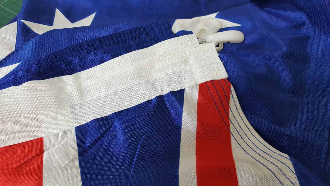 Australian Flag Shiny Knitt Poly